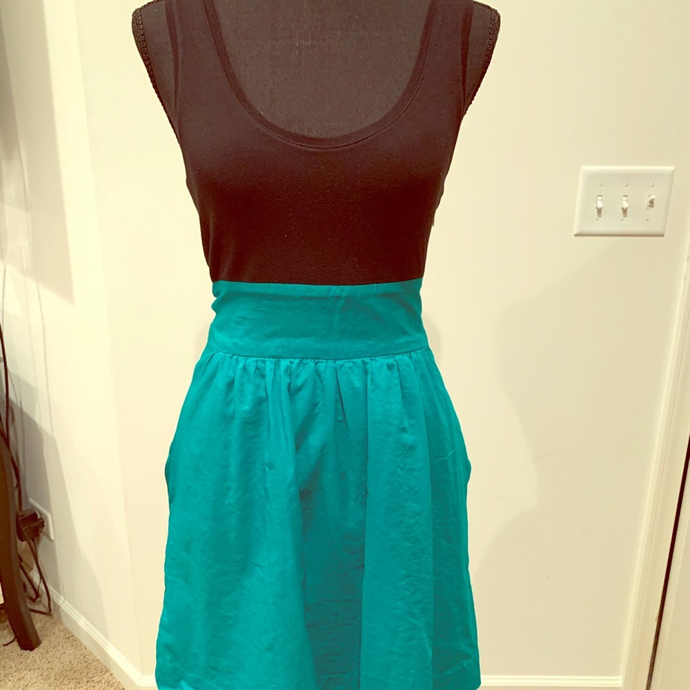 2 tone mini skirt dress